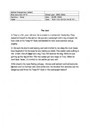 English Worksheet: 7 th Form End- Term Test N3