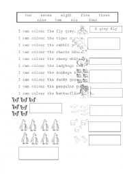 English Worksheet: PLURAL OF SOME ANIMALS