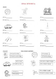 English Worksheet: Toys