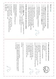 English Worksheet: rain- creed