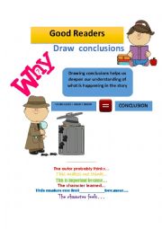 English Worksheet: Good readers ... Draw conclusions