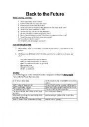 English Worksheet: Back to the Future movie guide 