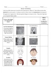 English Worksheet: Trait Survey