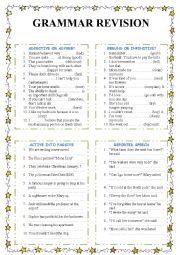 English Worksheet: Grammar revision