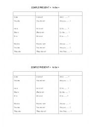 English Worksheet: TO BE simple present