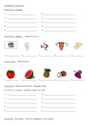 English Worksheet: 8-10 Year olds Quiz 