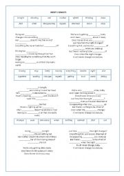 English Worksheet: Night Changes