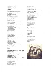 English Worksheet: Radio Ga Ga