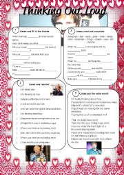 English Worksheet: Thinking Out Loud - Ed Sheeran