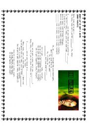 English Worksheet: song Bob Marley