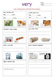 English Worksheet: very