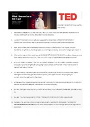 English Worksheet: TED Talk about youngsters in prison to revise Articles