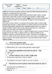 English Worksheet: GLOBAL TEST