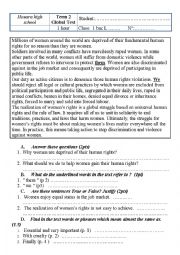 English Worksheet: GLOBAL TEST