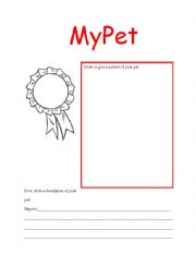 English Worksheet: My pet
