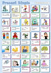 English Worksheet: Present Simple