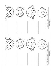 English Worksheet: feelings