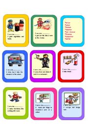 English Worksheet: What is your job?