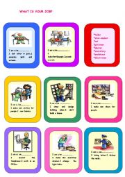 English Worksheet: What is your job?*2