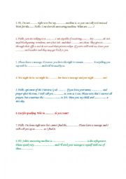 English Worksheet: Funny answering machine messages