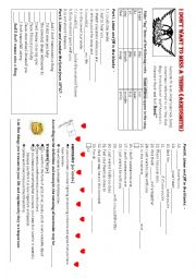 English Worksheet: Song I dont want to miss a thing by Aerosmith