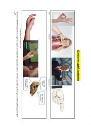 English Worksheet: Body language