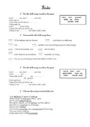 English Worksheet: Under