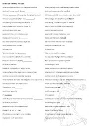 English Worksheet: Song Ed Sheeran Thinking out loud