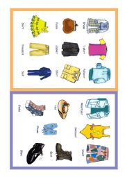 English Worksheet: Clothes