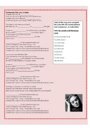 English Worksheet: Phrasal verbs in the song 