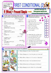 English Worksheet: First Conditional PART 2