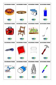 English Worksheet: describing things 