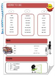 English Worksheet: verb to be