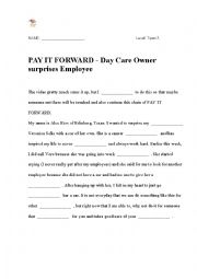 Pay it forward - day care