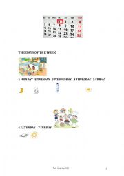 The days of the week