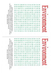 English Worksheet: Environment 
