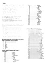 English Worksheet: Nouns