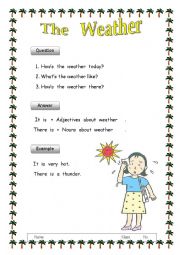 English Worksheet: Weather