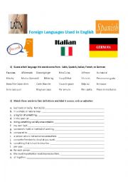 Foreign Languages used in English
