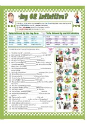 English Worksheet: Present Participle of Full Infinitive