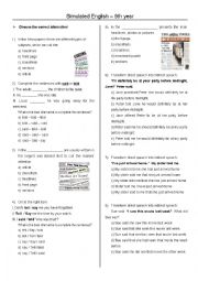 English Worksheet: Simulated English_9th year_Newspaper_Reported_Speech