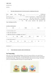 English Worksheet: groupwork fairy tales