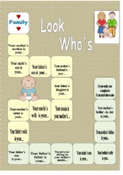 English Worksheet: Family