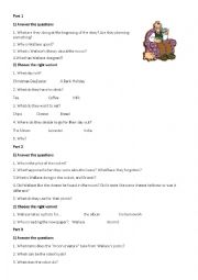 English Worksheet: Wallace and gromit A grand day out