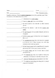 English Worksheet: Possessive nouns 