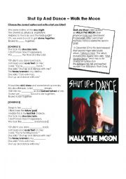 English Worksheet: Shgut Up and Dance by Walk the Moon