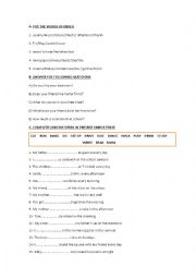 English Worksheet: Present simple worksheet