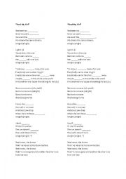 English Worksheet: Steal My Girl Lyrics Filling Gap