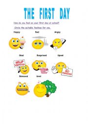 English Worksheet: Back to school