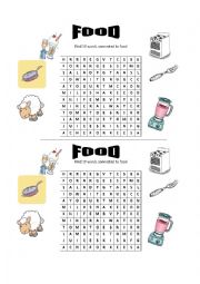 food wordsearch 